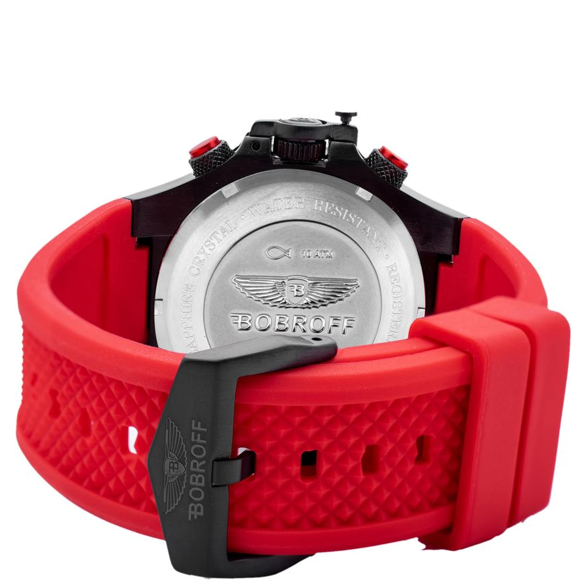 Red Rubber Sport Watch