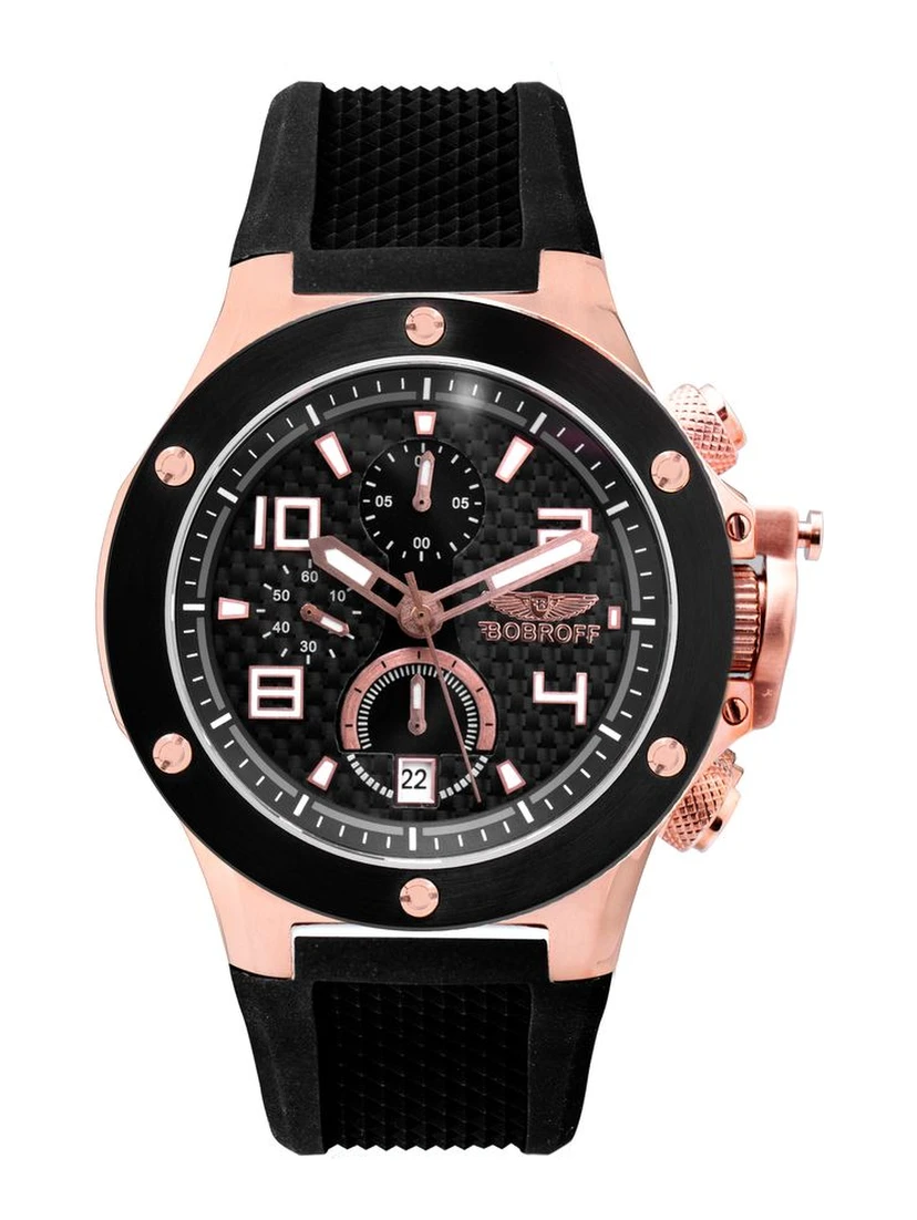 Black Rubber Dress Watch