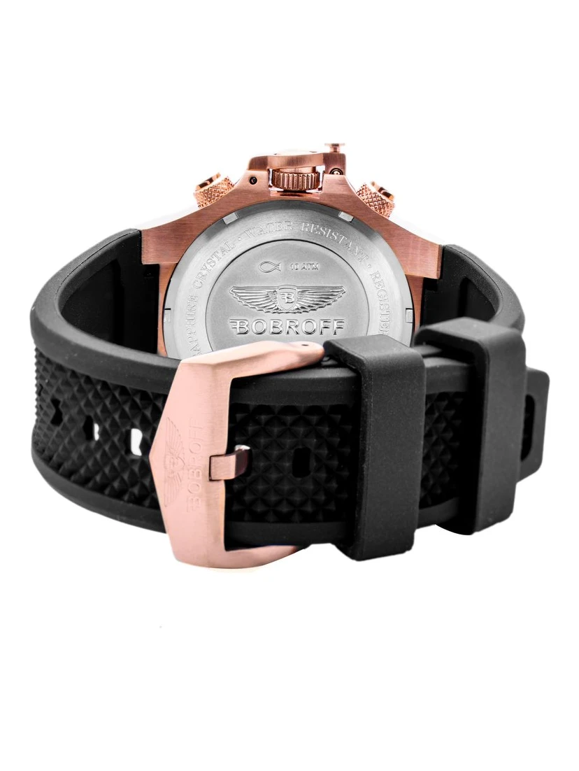 Black Rubber Dress Watch