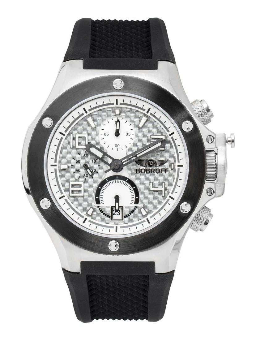 Black Rubber Bracelet Watch