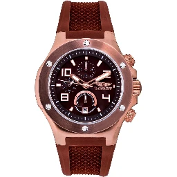 Brown Rubber Dress Watch