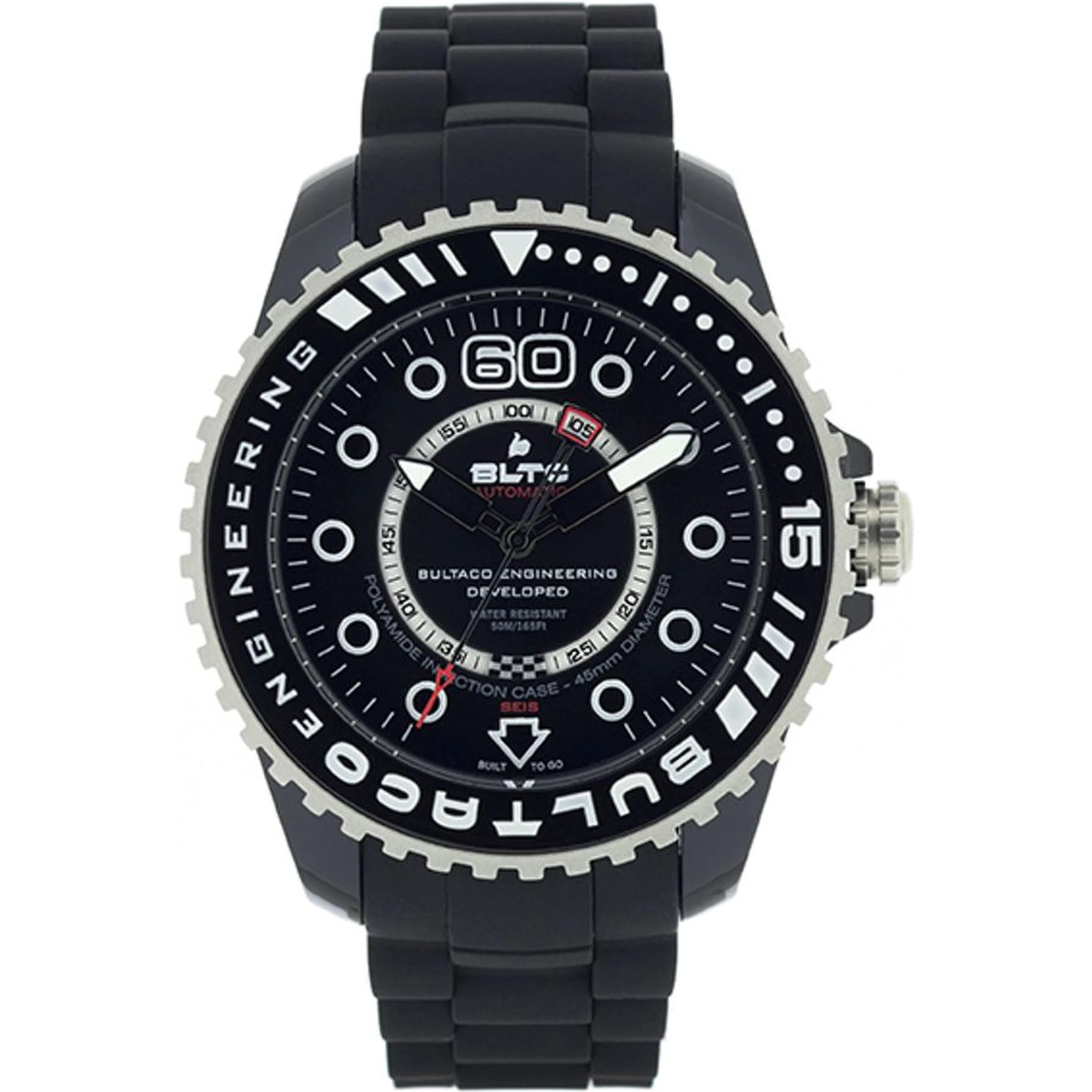 Black Synthetic Sport Watch
