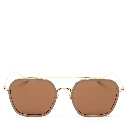 Gold Titanium Sunglasses
