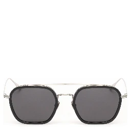 Gray Stainless Steel Sunglasses