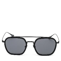 Black Stainless Steel Sunglasses