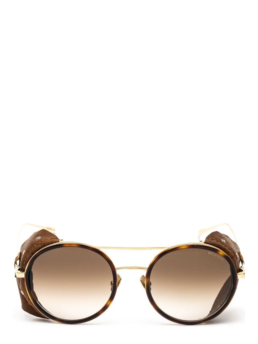 نظارات شمسية من التيتانيوم الذهبي