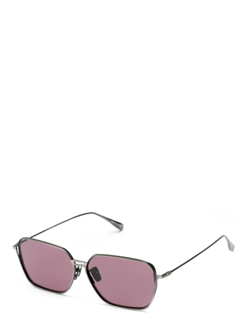 Gray Stainless Steel Sunglasses