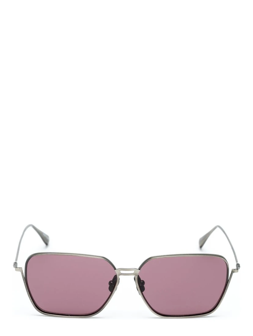 Gray Stainless Steel Sunglasses