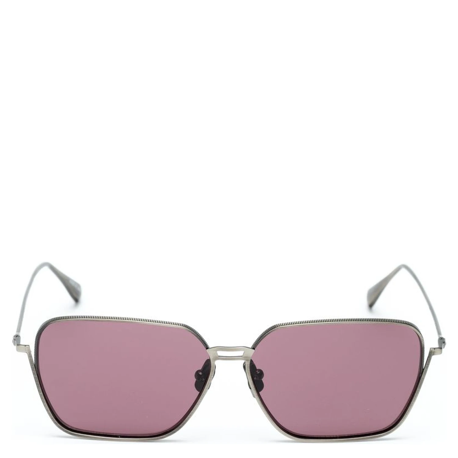 Gray Stainless Steel Sunglasses
