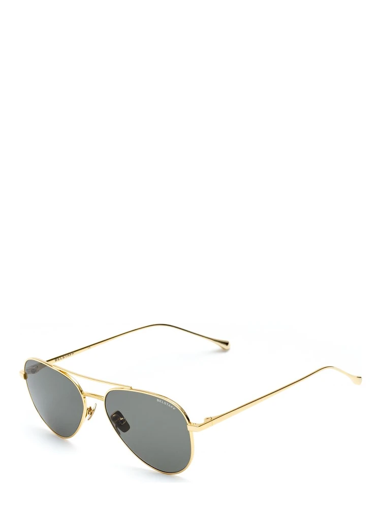 Brown Stainless Steel Sunglasses