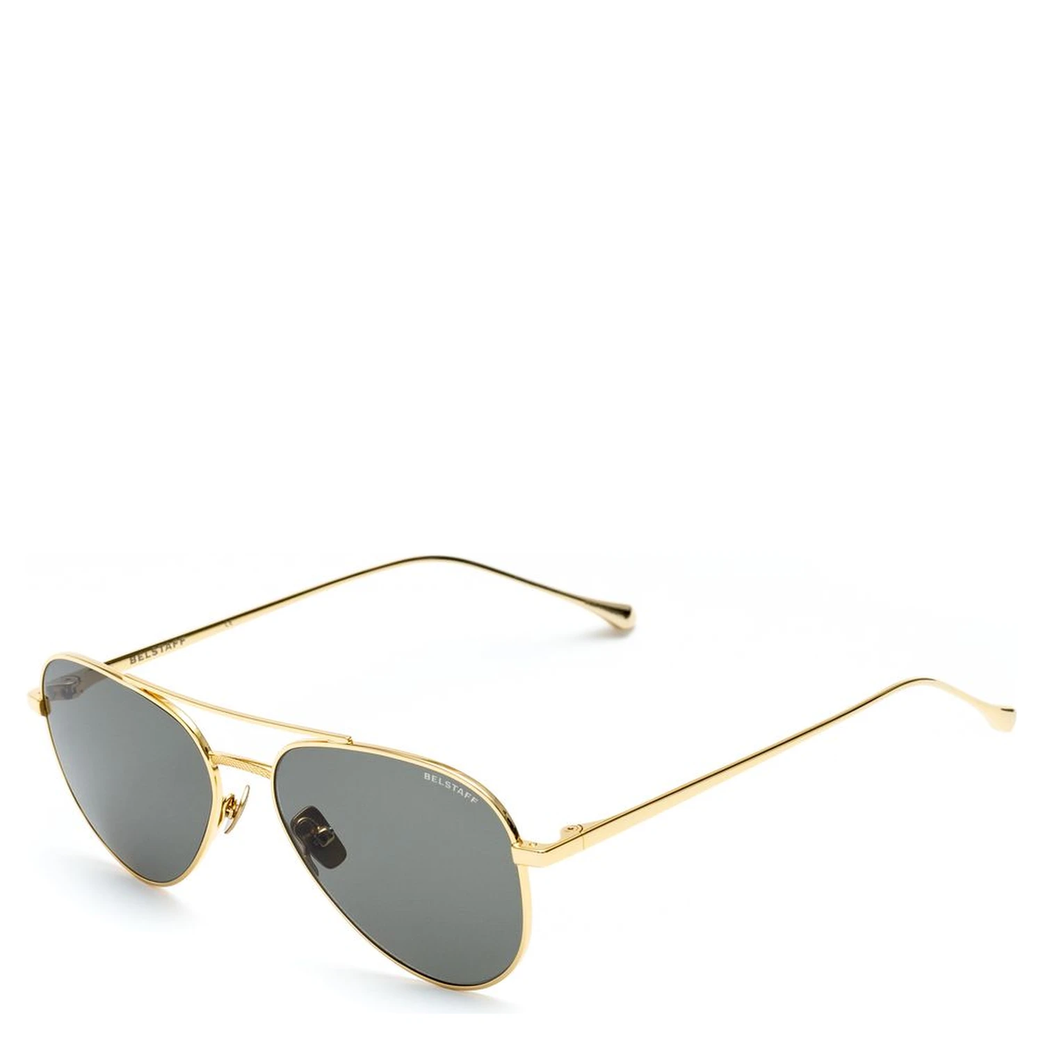 Brown Stainless Steel Sunglasses
