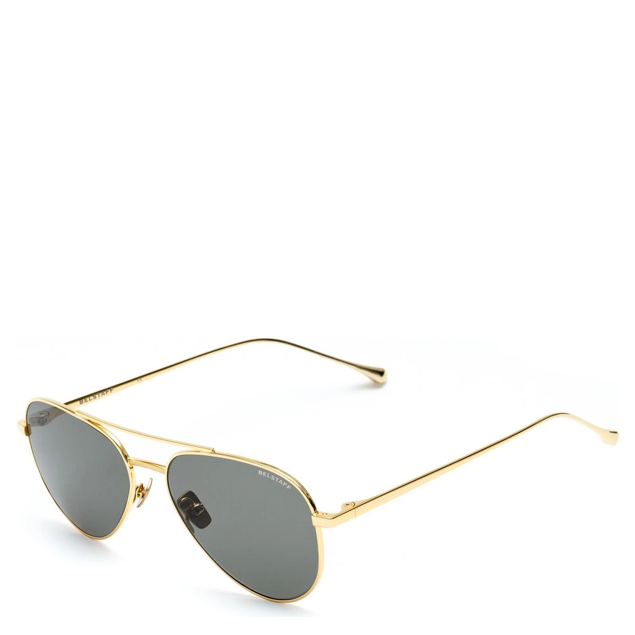 Brown Stainless Steel Sunglasses