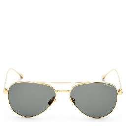 Brown Stainless Steel Sunglasses