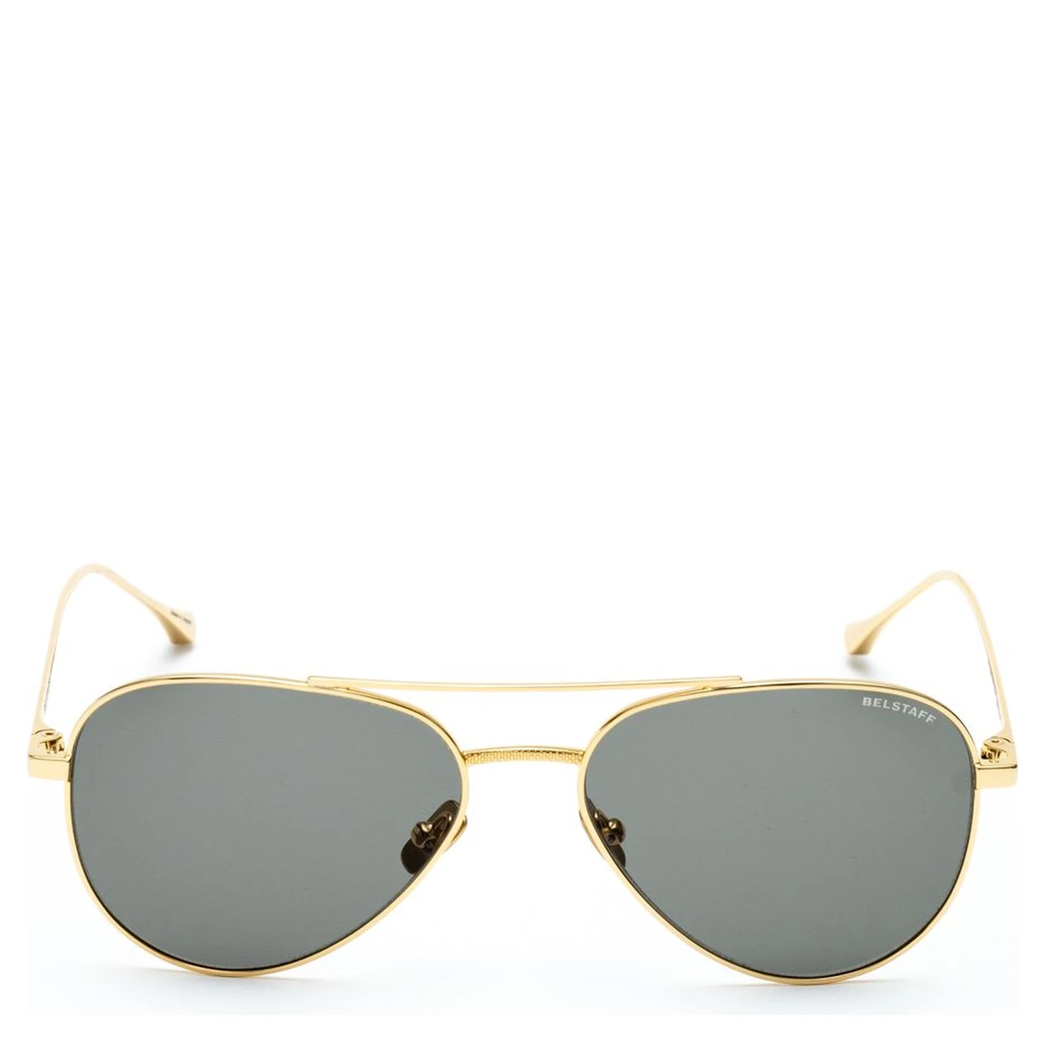 Brown Stainless Steel Sunglasses