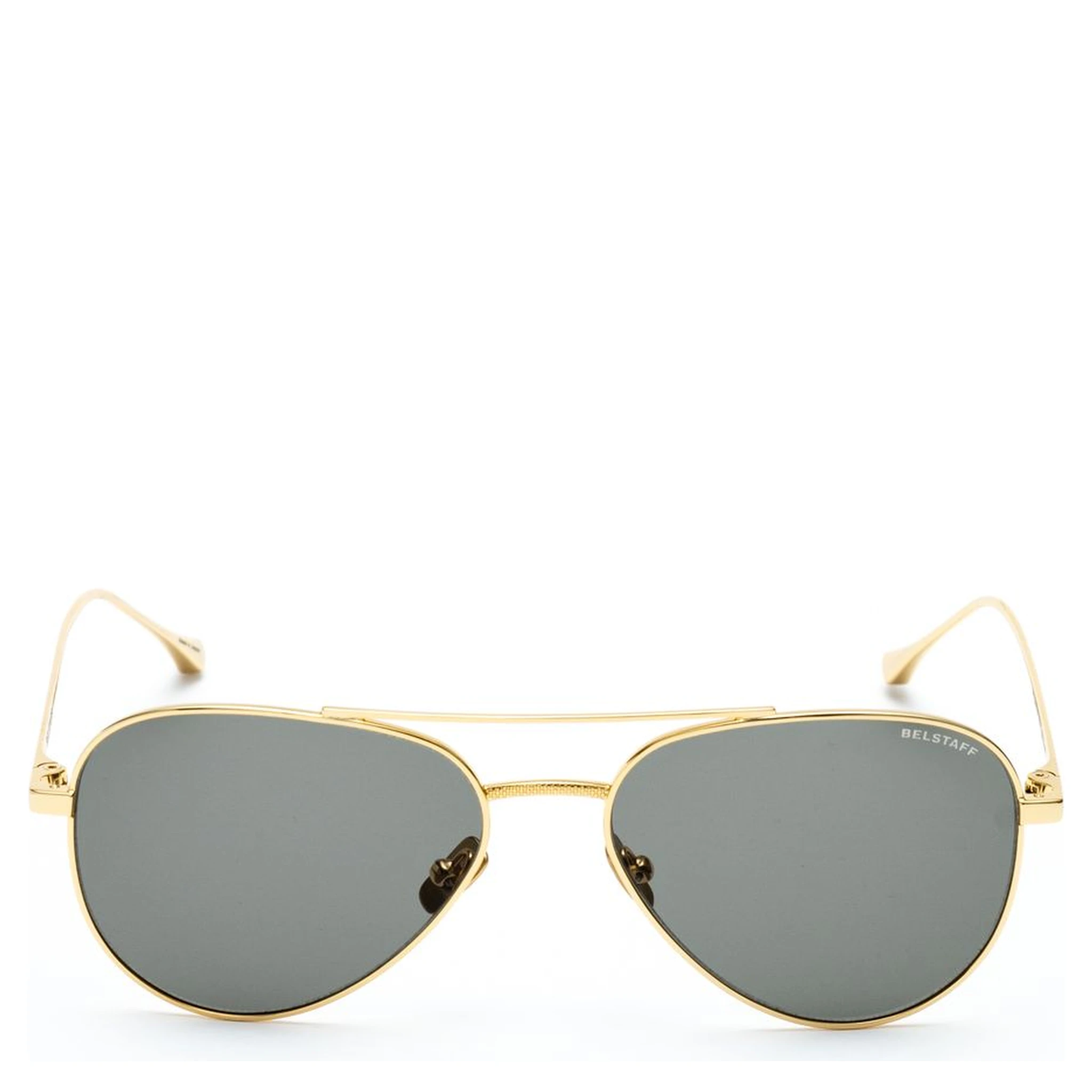 Brown Stainless Steel Sunglasses