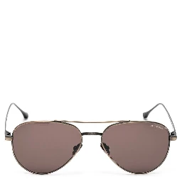Brown Stainless Steel Sunglasses
