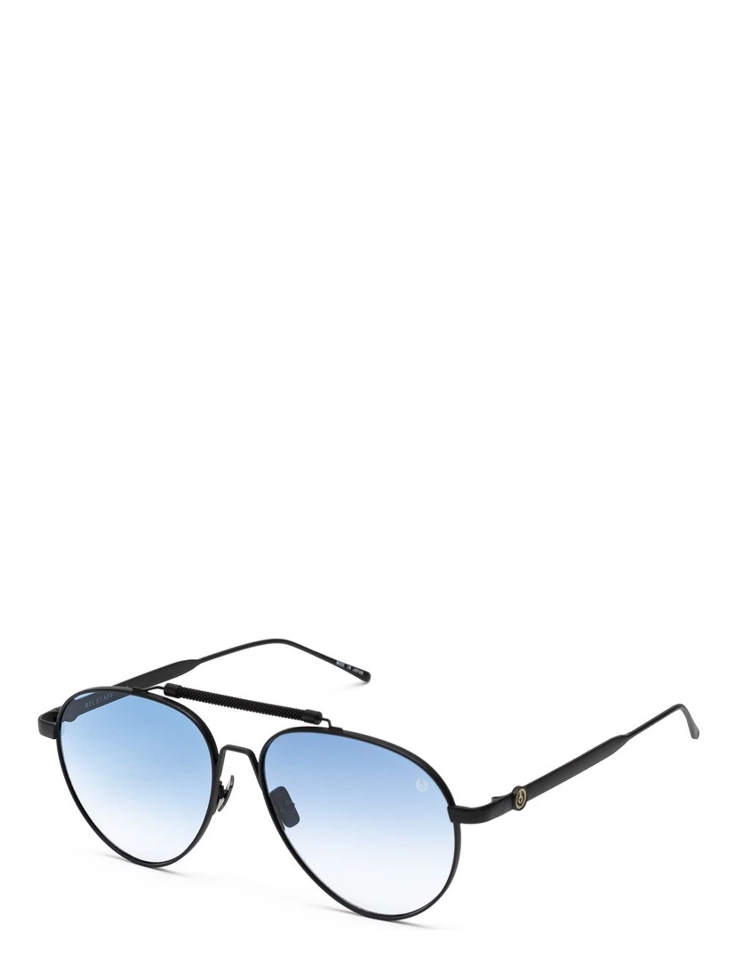 Black Stainless Steel Sunglasses