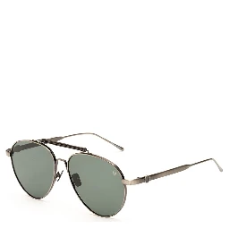 Gray Stainless Steel Sunglasses