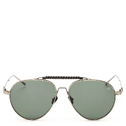 Gray Stainless Steel Sunglasses