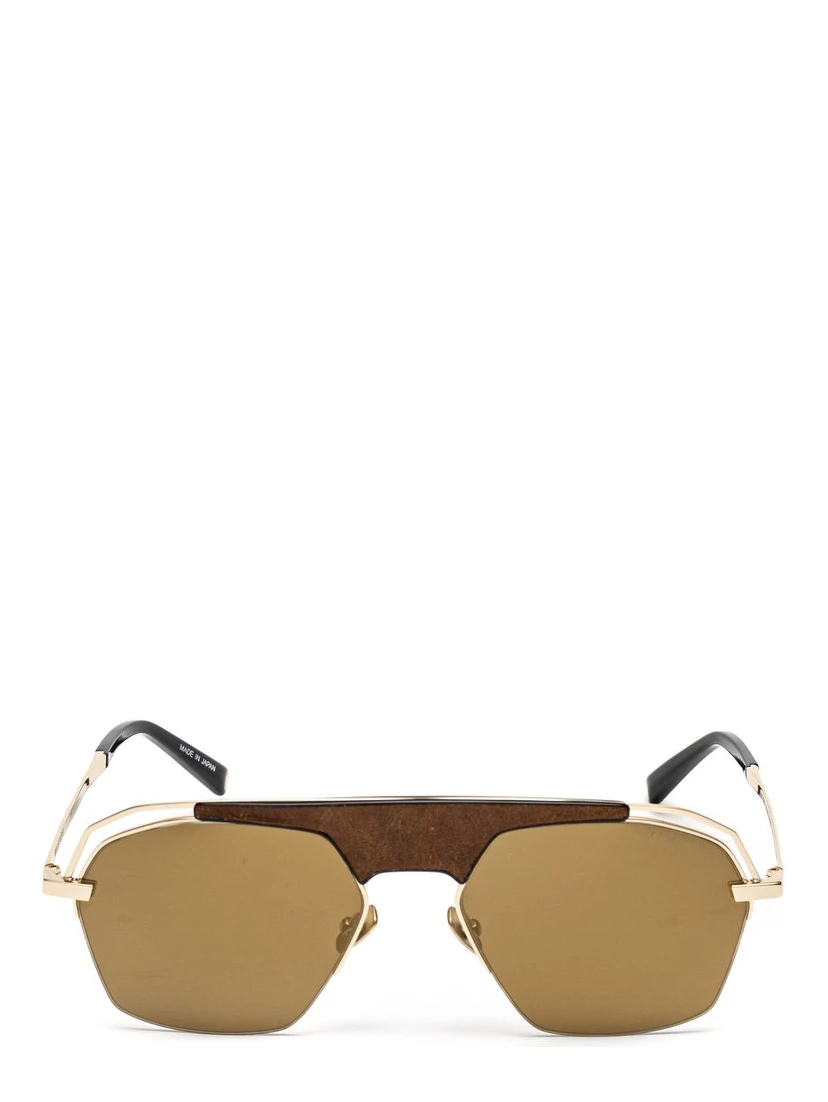 Gold Titanium Sunglasses