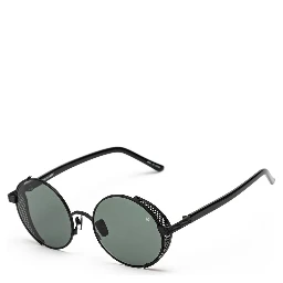 Black Stainless Steel Sunglasses
