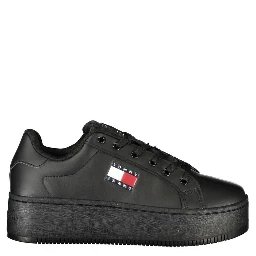 Black Polyester Sneaker