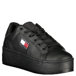 Black Polyester Sneaker