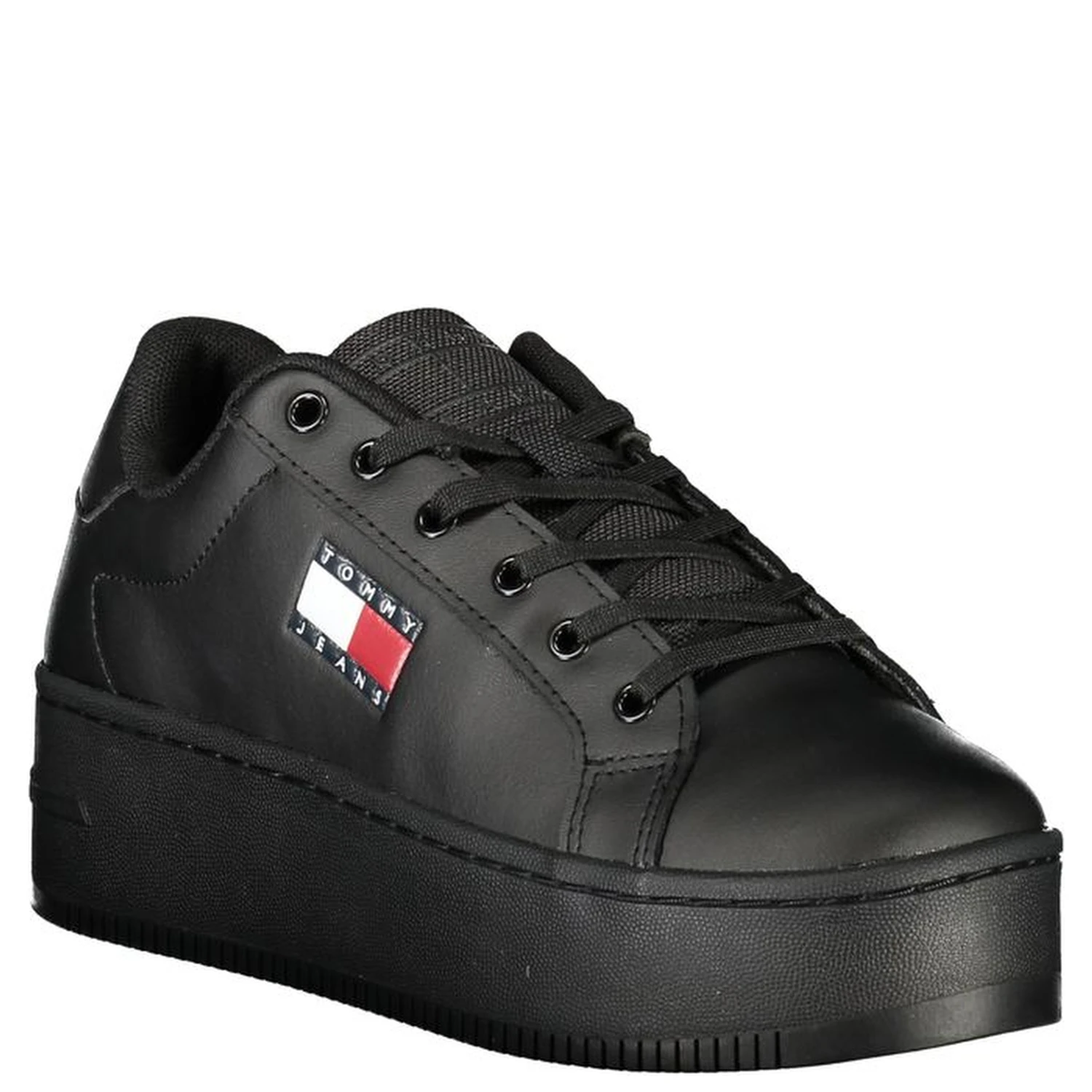 Black Polyester Sneaker