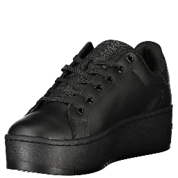 Black Polyester Sneaker