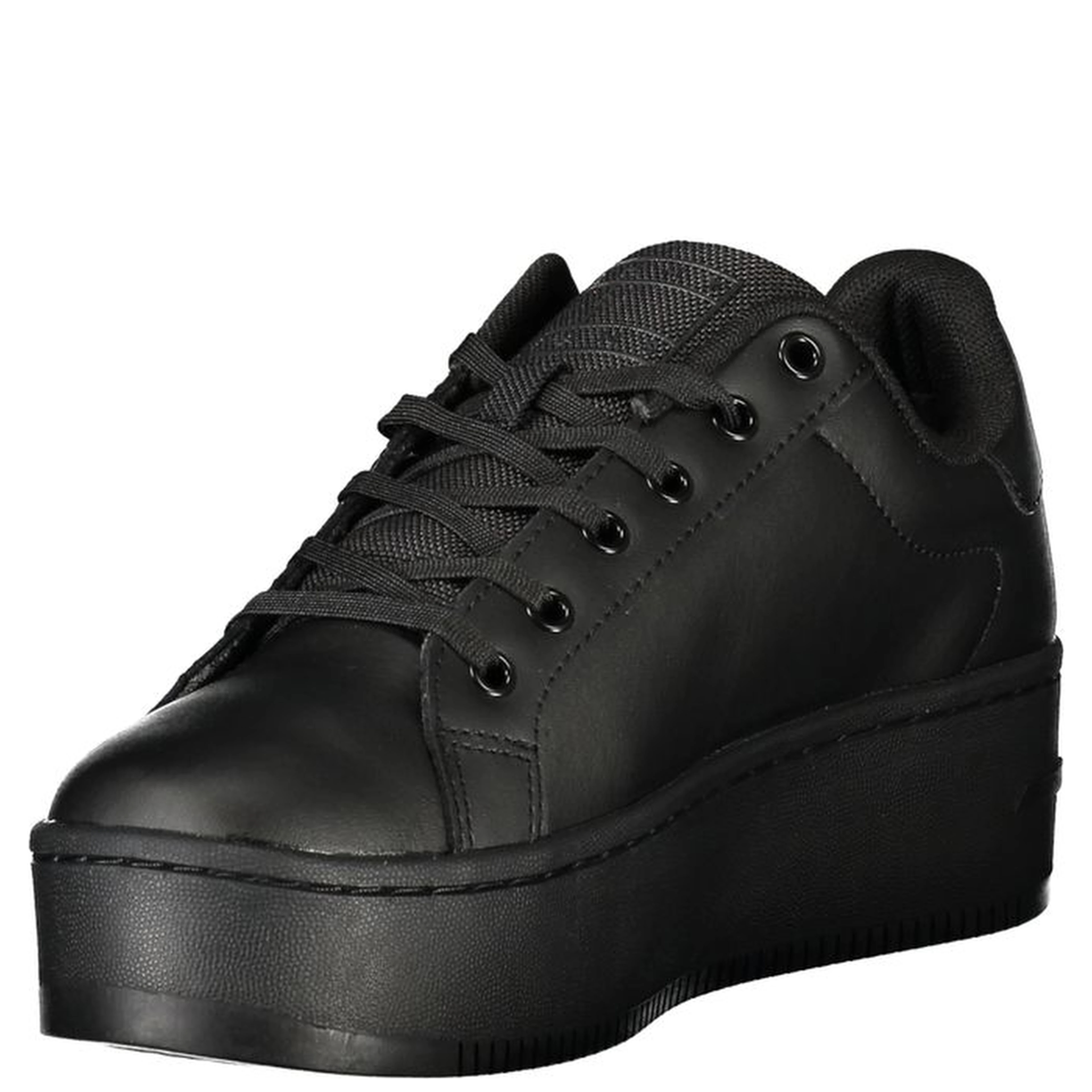Black Polyester Sneaker