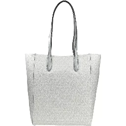 Vincent With Card Case Large Tote Purse Bag Silver