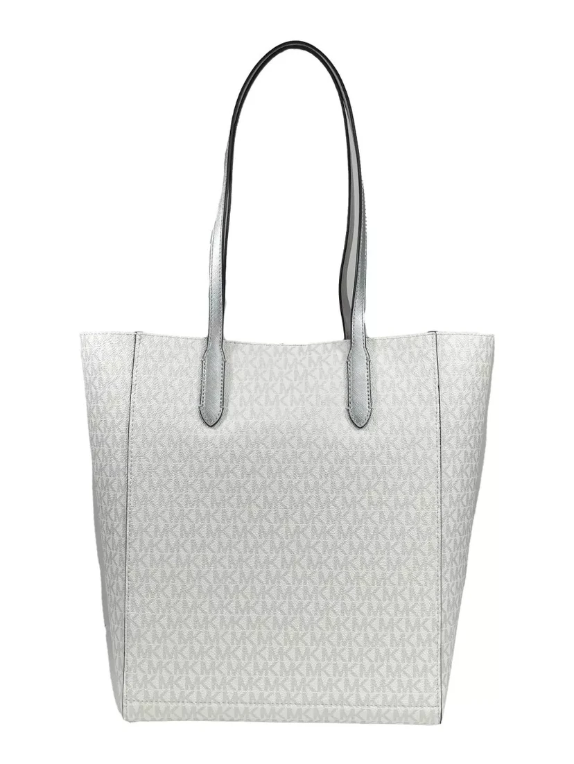 Vincent With Card Case Large Tote Purse Bag Silver