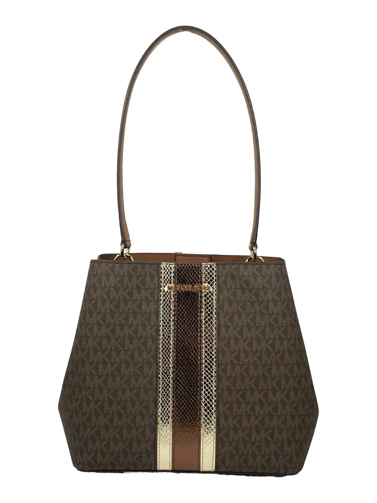 Medium Pratt Bucket Shoulder Bag Purse Brown