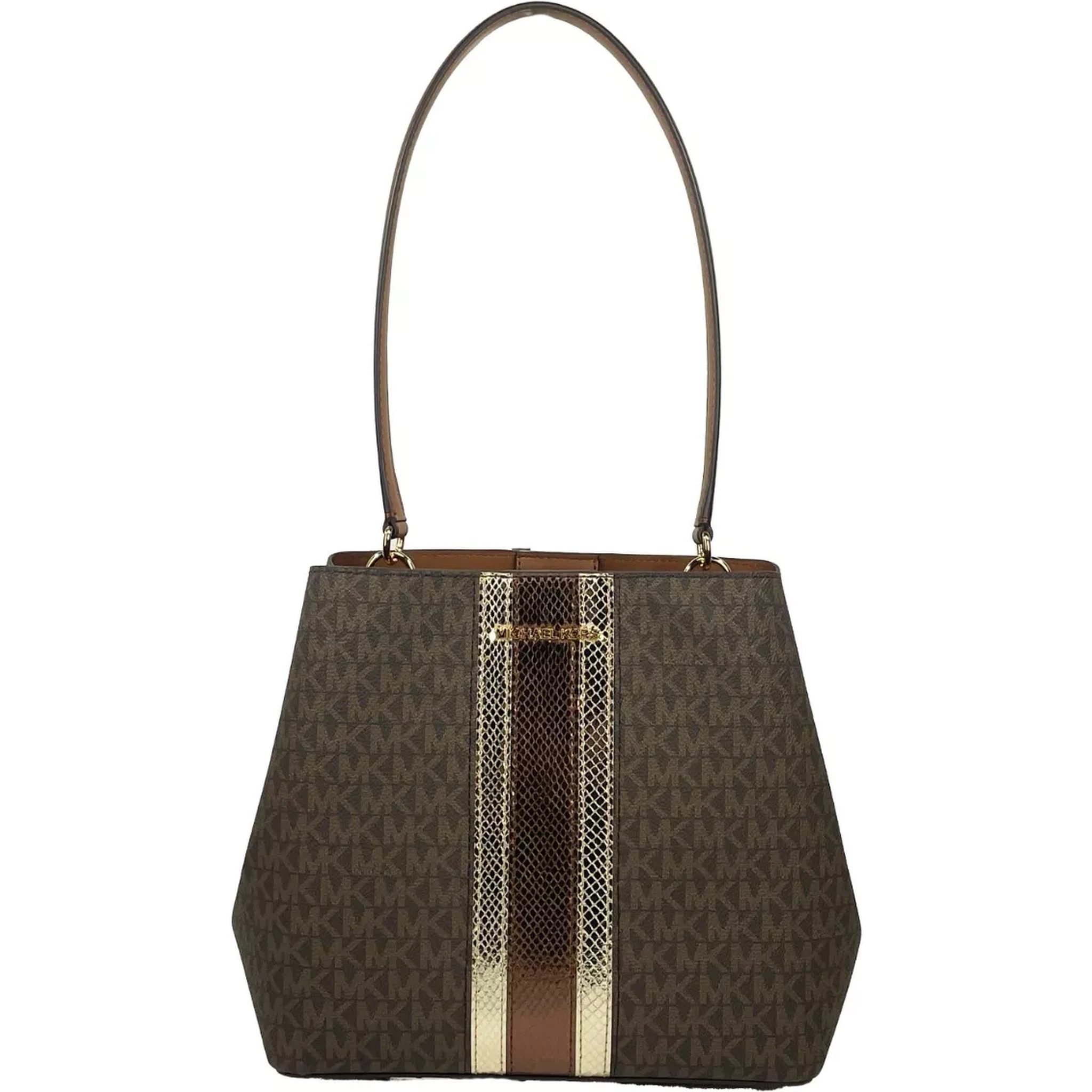 Medium Pratt Bucket Shoulder Bag Purse Brown