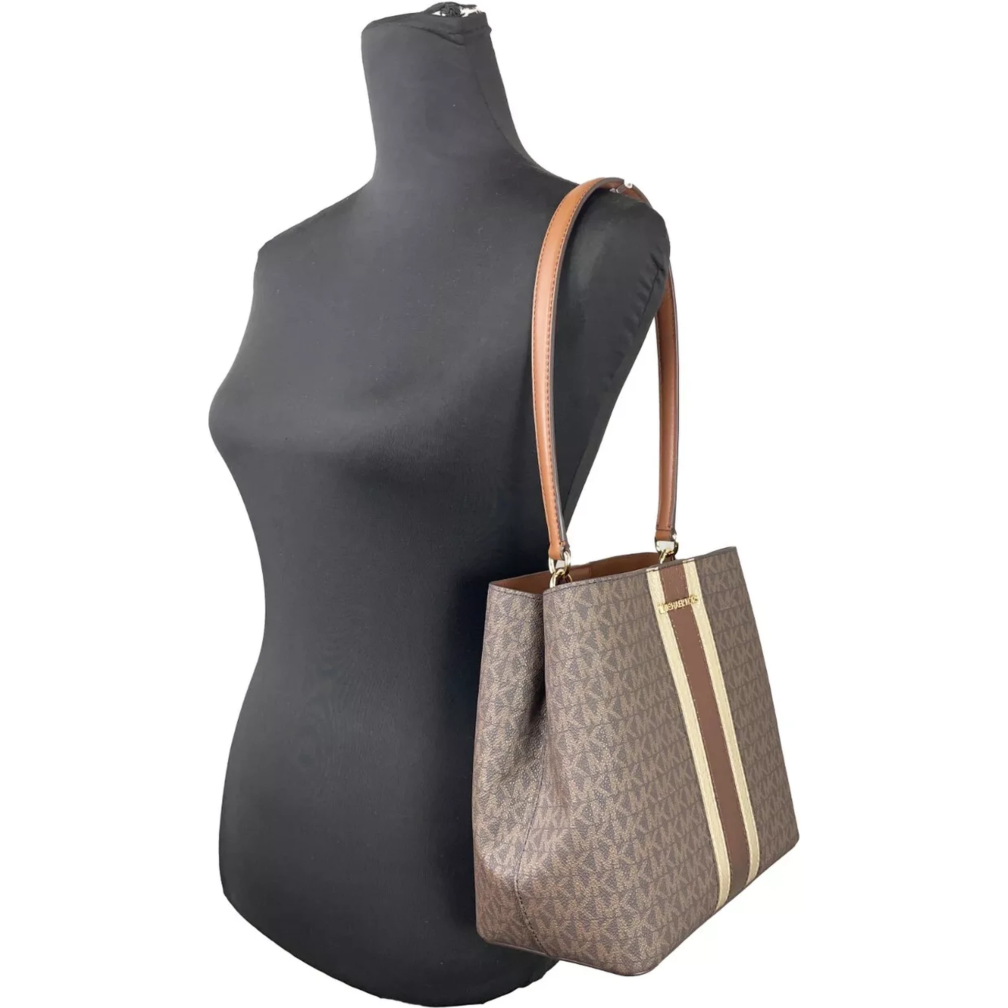 Medium Pratt Bucket Shoulder Bag Purse Brown