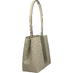 Medium Pratt Bucket Shoulder Bag Purse Pale Gold/Cream