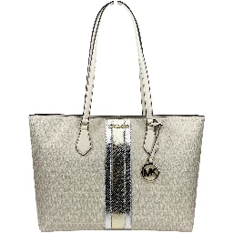 Sheila Large Tote Purse Bag Pale Gold