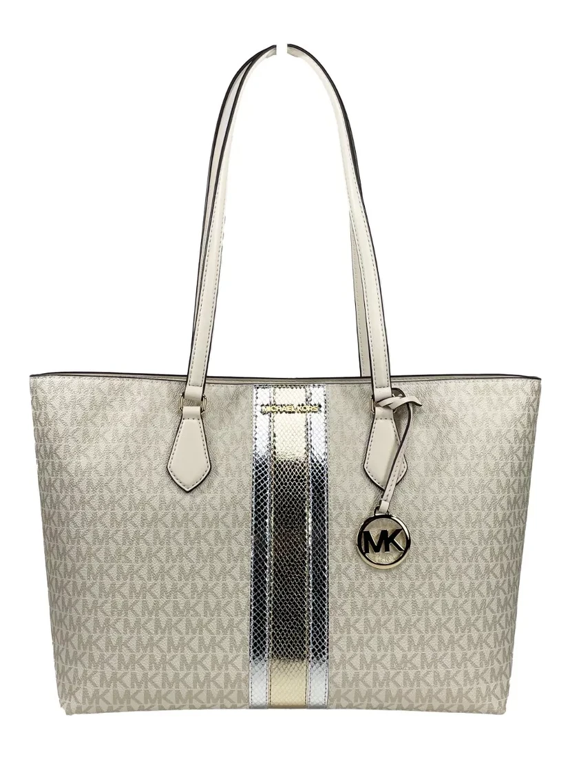 Sheila Large Tote Purse Bag Pale Gold