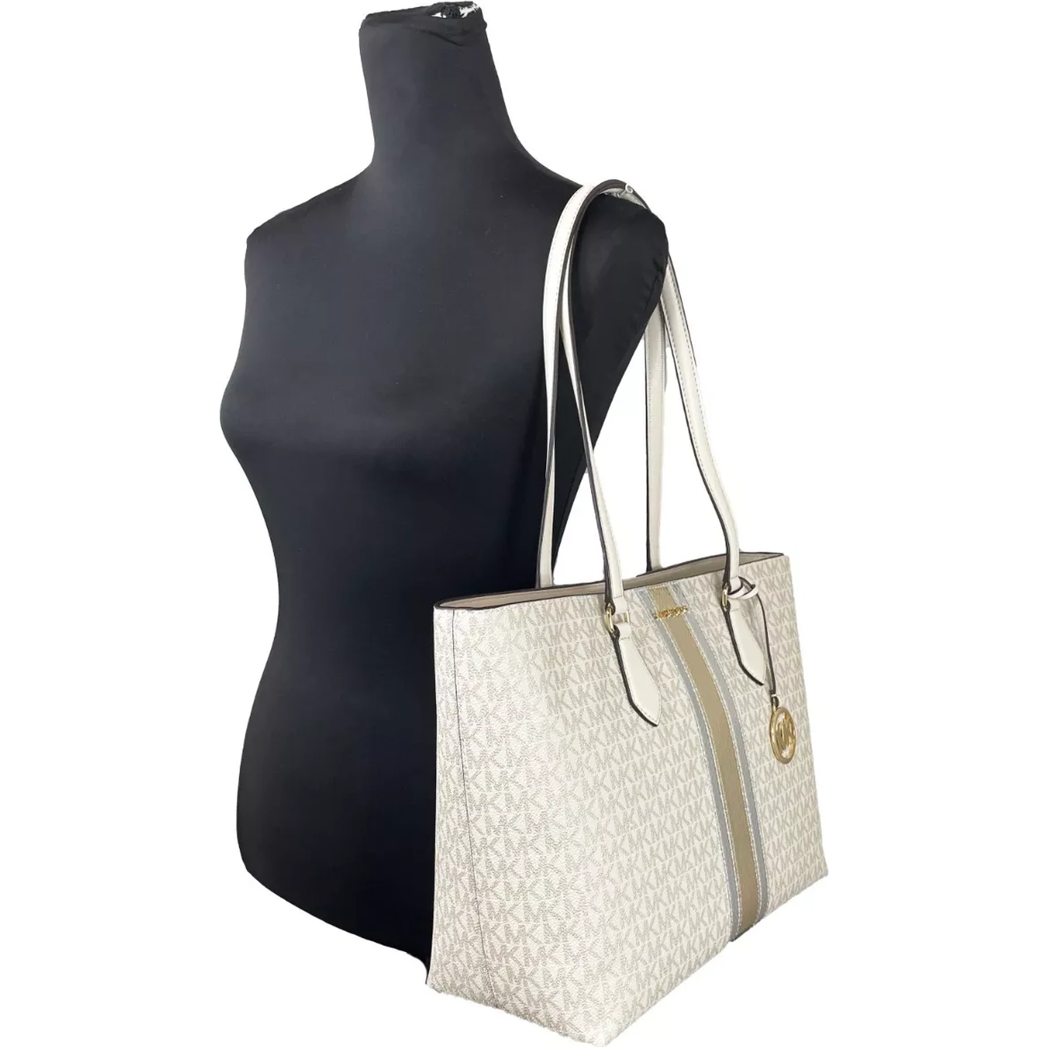 Sheila Large Tote Purse Bag Pale Gold