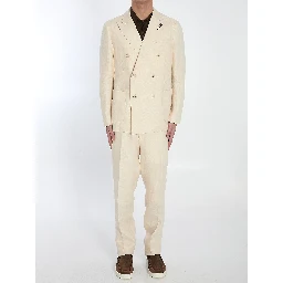 Two-piece linen suit