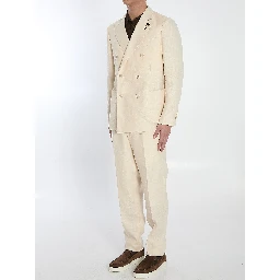 Two-piece linen suit