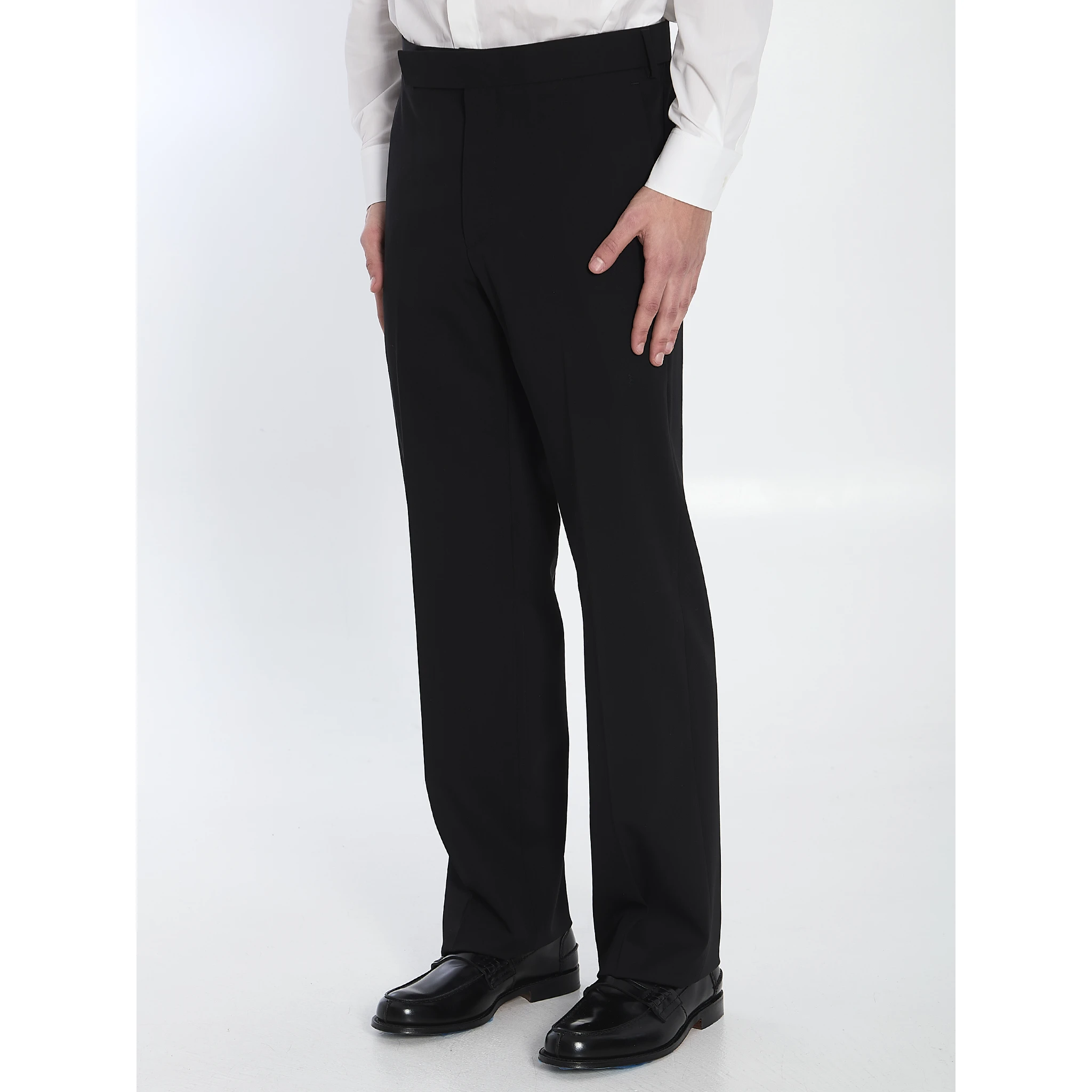Wool tailored trousers