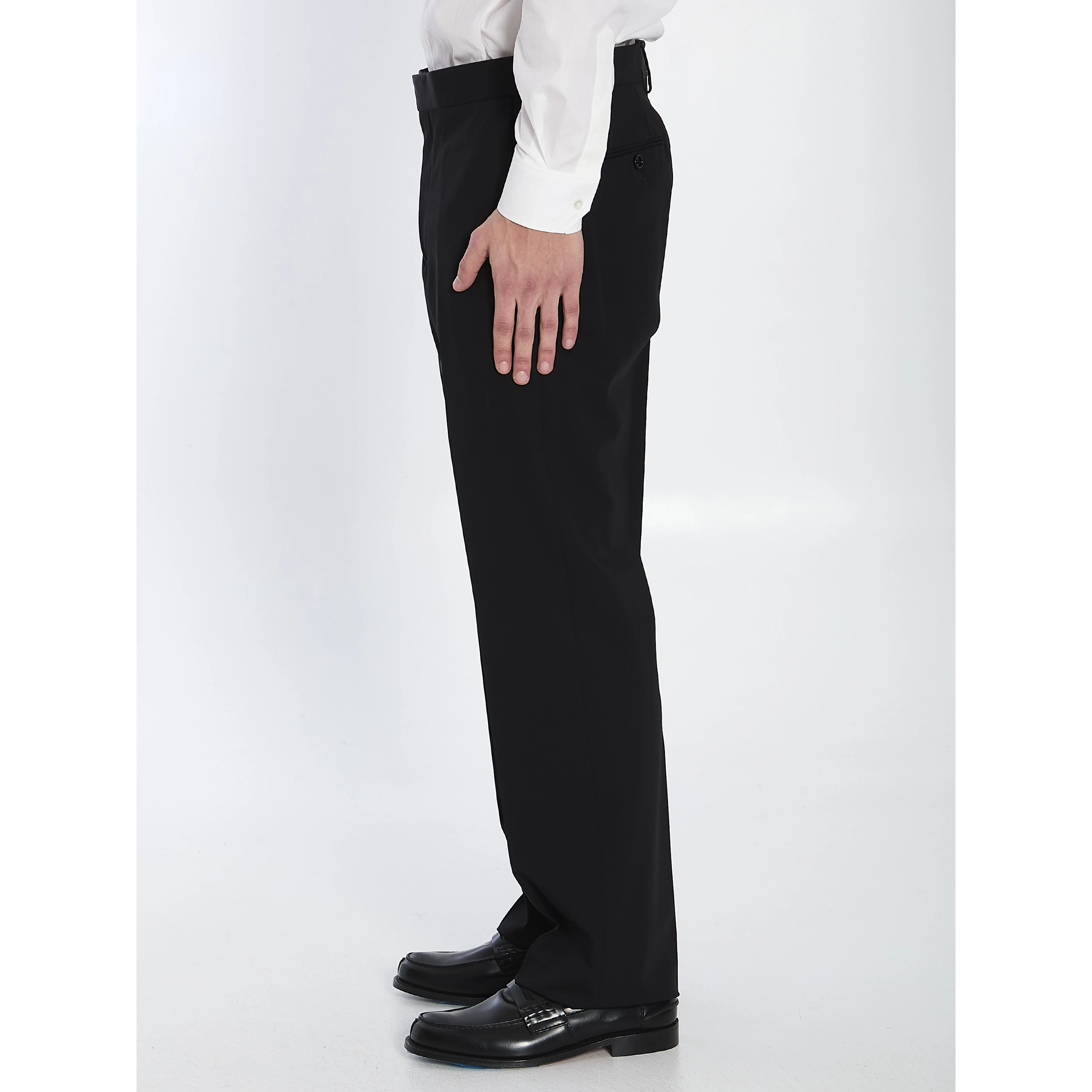 Wool tailored trousers