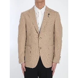 Wool single-breasted jacket