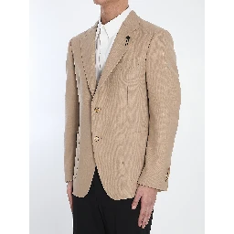 Wool single-breasted jacket