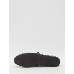 Leather ballet flats