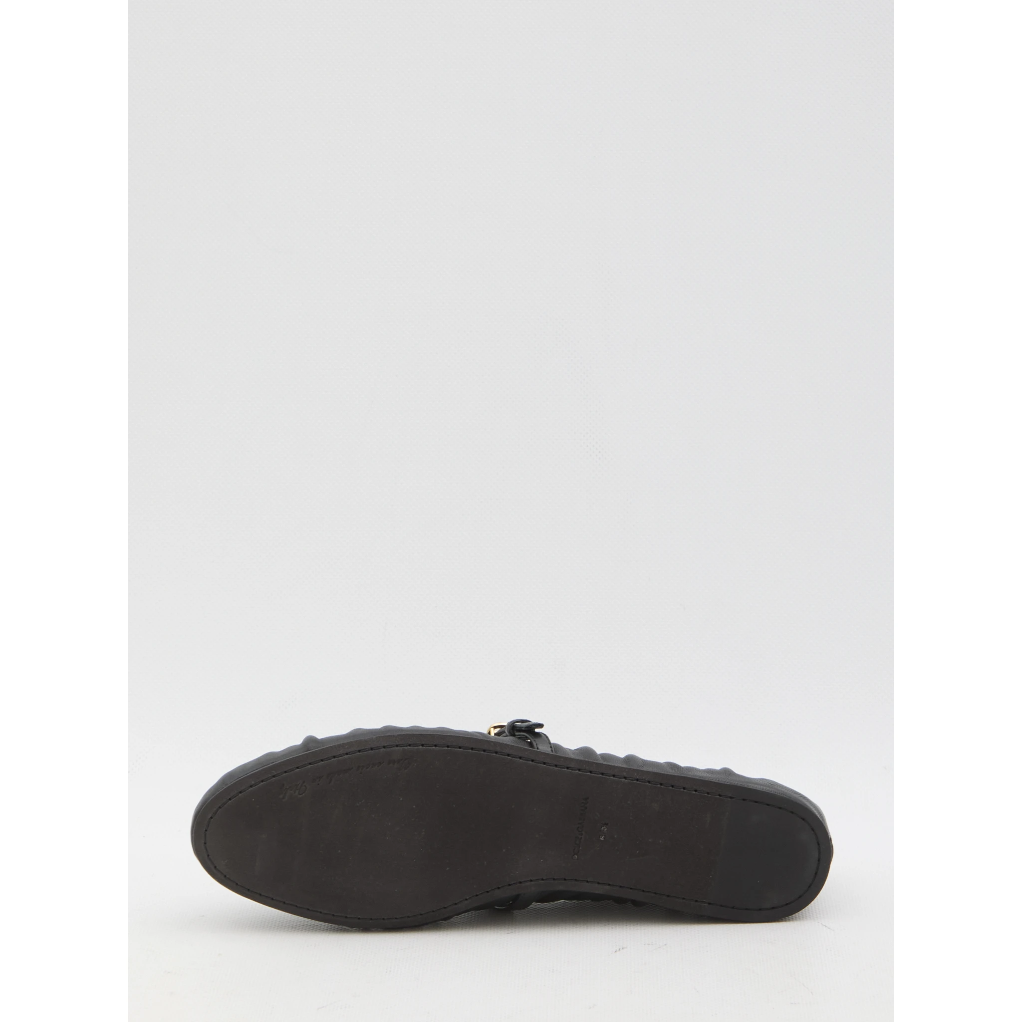 Leather ballet flats