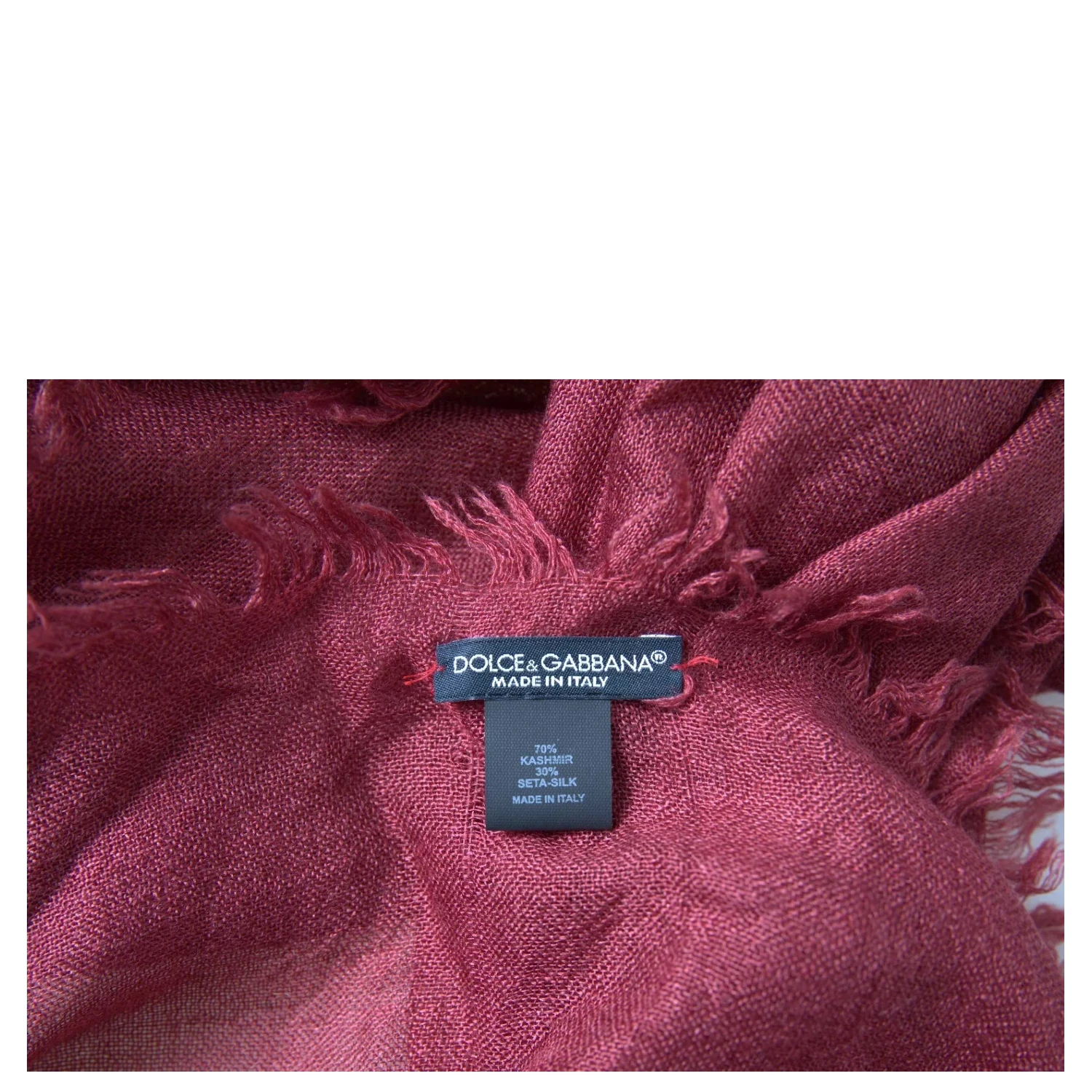 Maroon Cashmere Knit Wrap Shawl Fringe Scarf