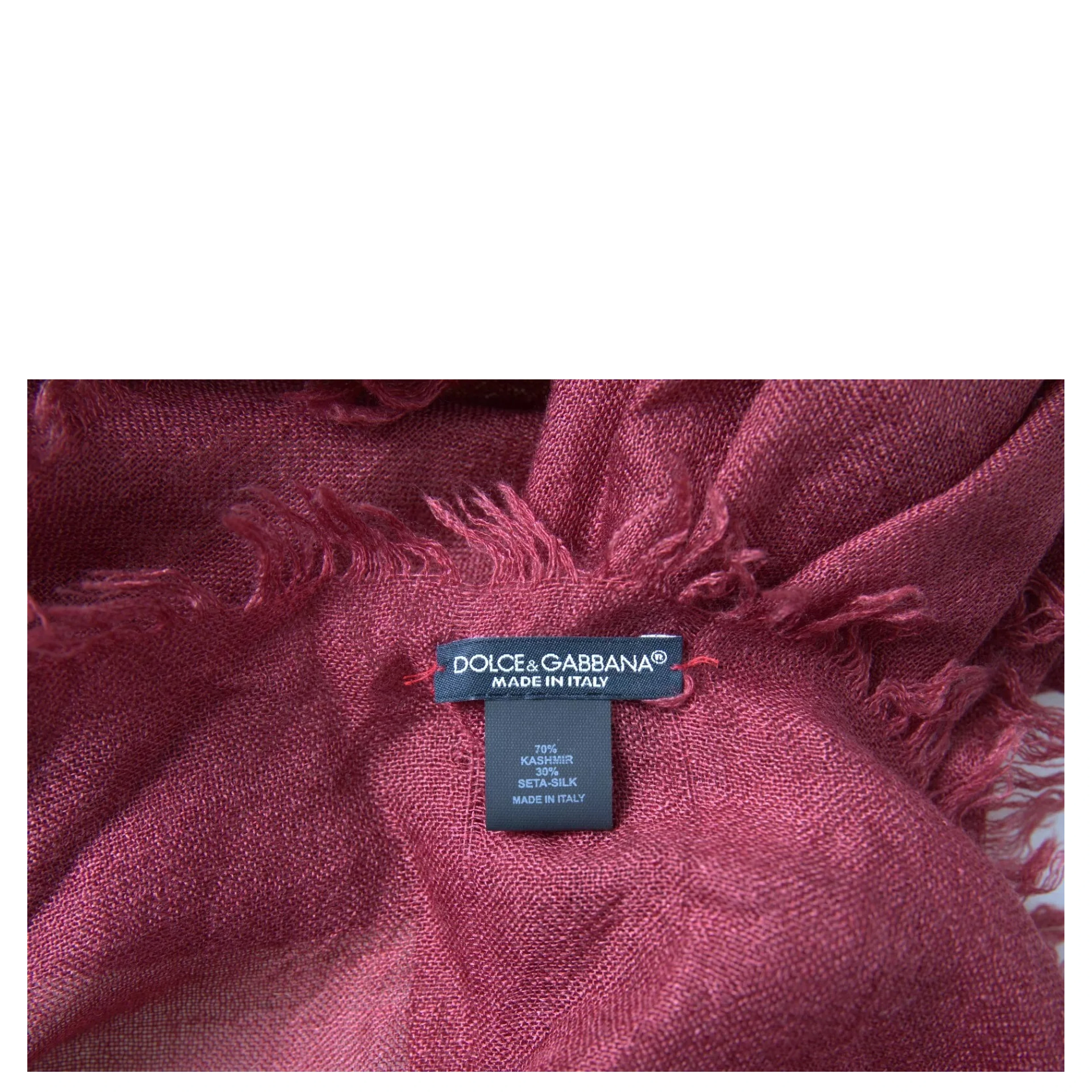 Maroon Cashmere Knit Wrap Shawl Fringe Scarf