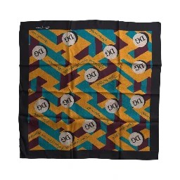 Multicolor Printed Square Handkerchief Scarf